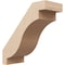 Ekena Millwork 5-inch W x 12-inch D x 12-inch H Copenhagen Rough Cedar Woodgrain TimberThane Knee Brace, Primed BRCUR05X12X12CHGRCPR - alternate 1